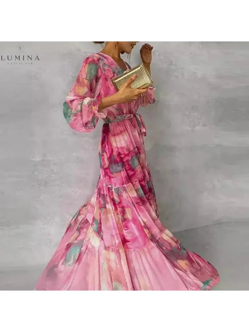 Emily - Elegant Floral Dress