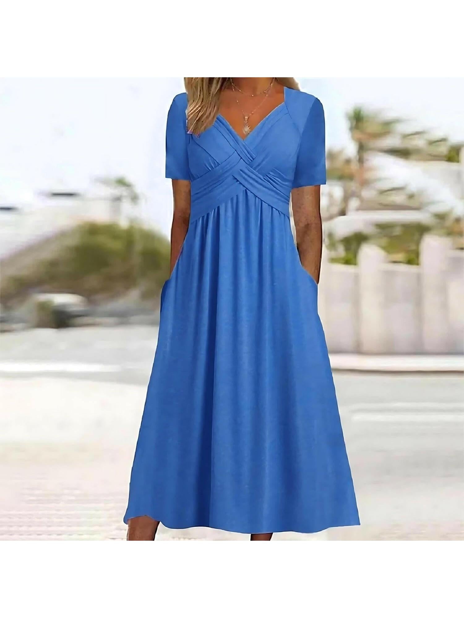 Vicky™ - Casual Elegance Midi Dress